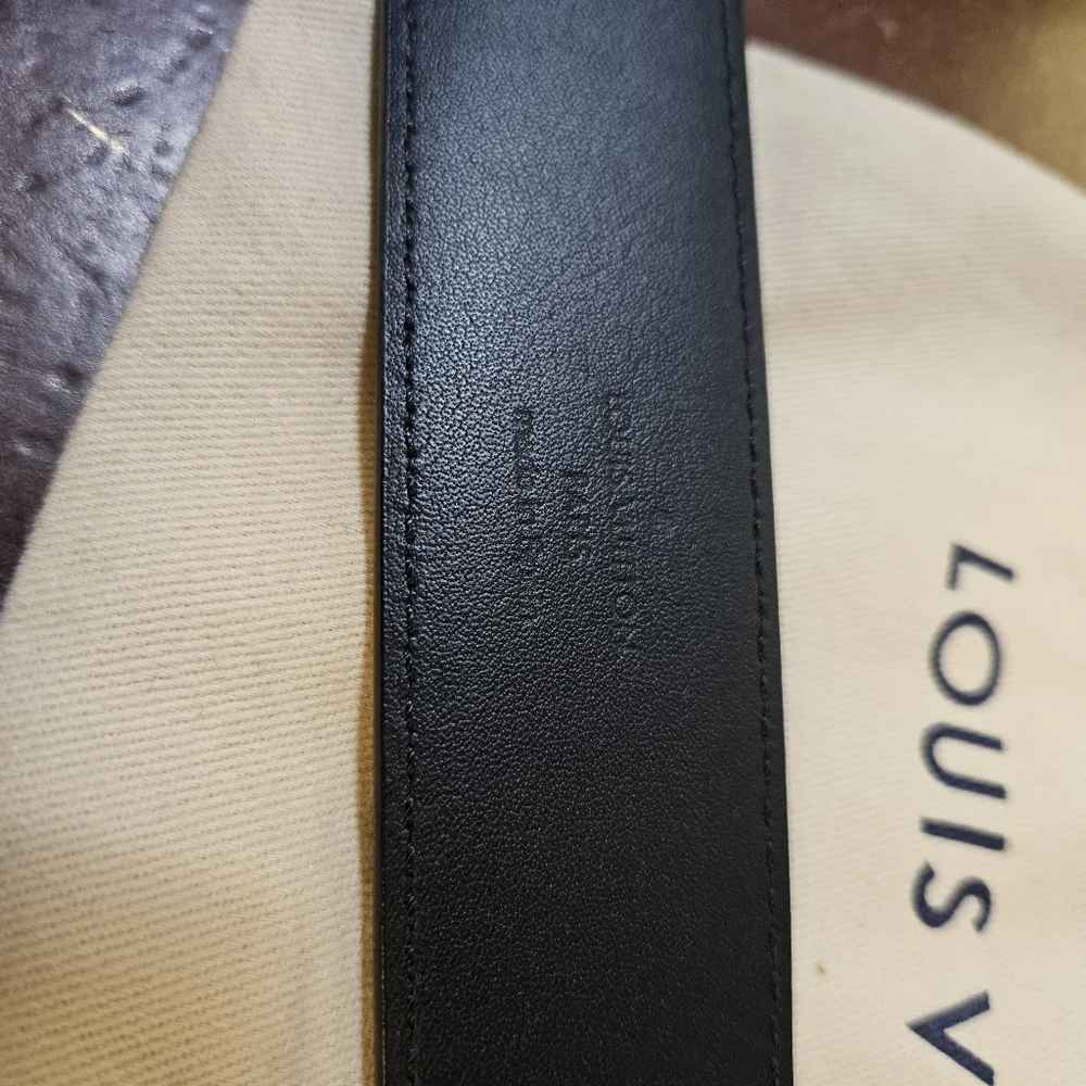 Louis Vuitton Men's Damier Graphite Belt 95cm, Size 38 - Picture 5 of 8